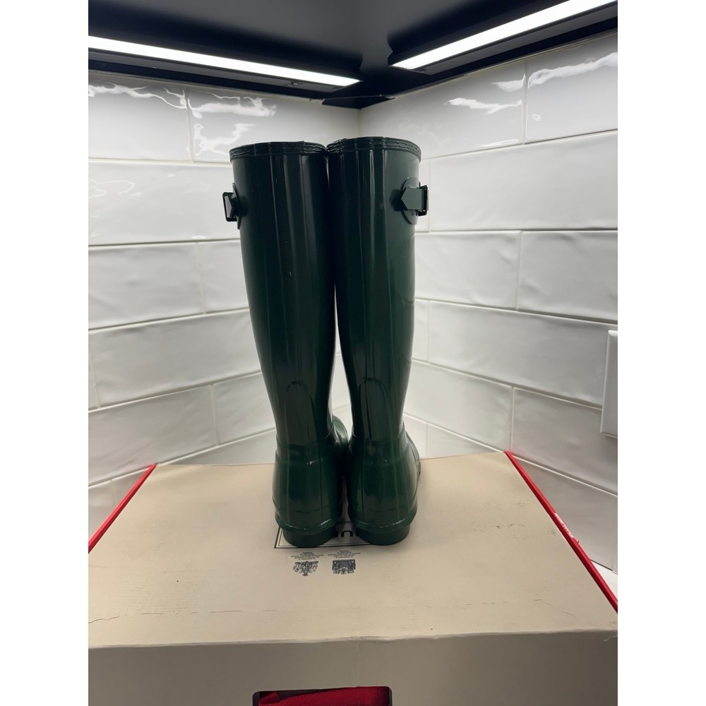 Women's Original Tall Gloss Rain Boots SIZE 7 HUNTER - Picture 4 of 6